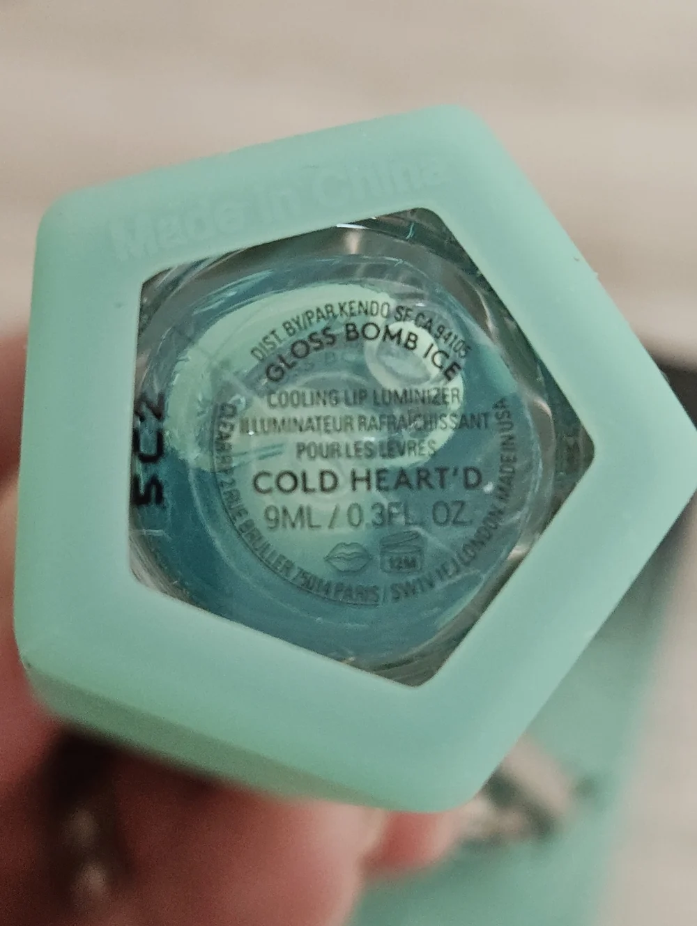 Fenty Beauty X NY Liberty Gloss Bomb Ice Cold Heart'd NEW with Keychain - Picture 6 of 8